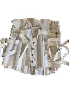 Vtg Camp Mens Lumbosacral Support Model 9667 Size 42 White Canvas Adjustable